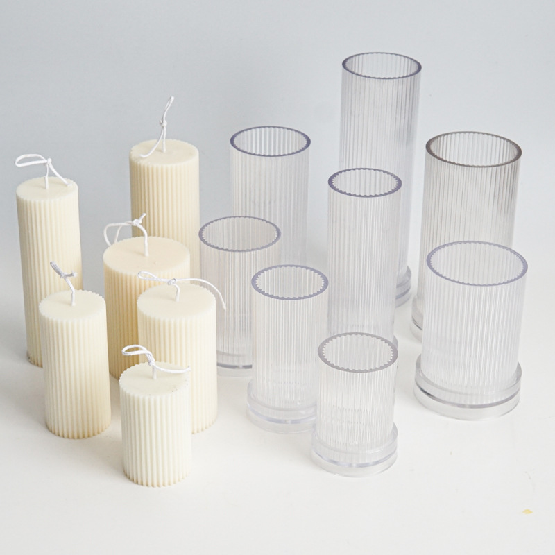 Candle Making Kits - Nouveau bricolage à fines rayures rondes
