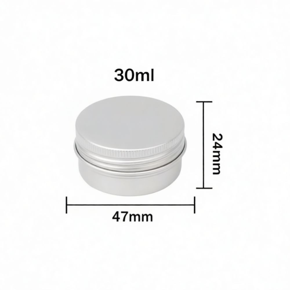 Pot à crème rond en aluminium  - Tin Container Lid avis et prix